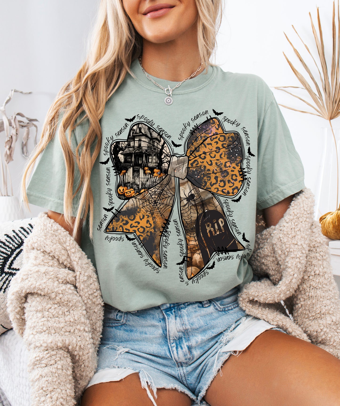 Spooky Season Bow Tee