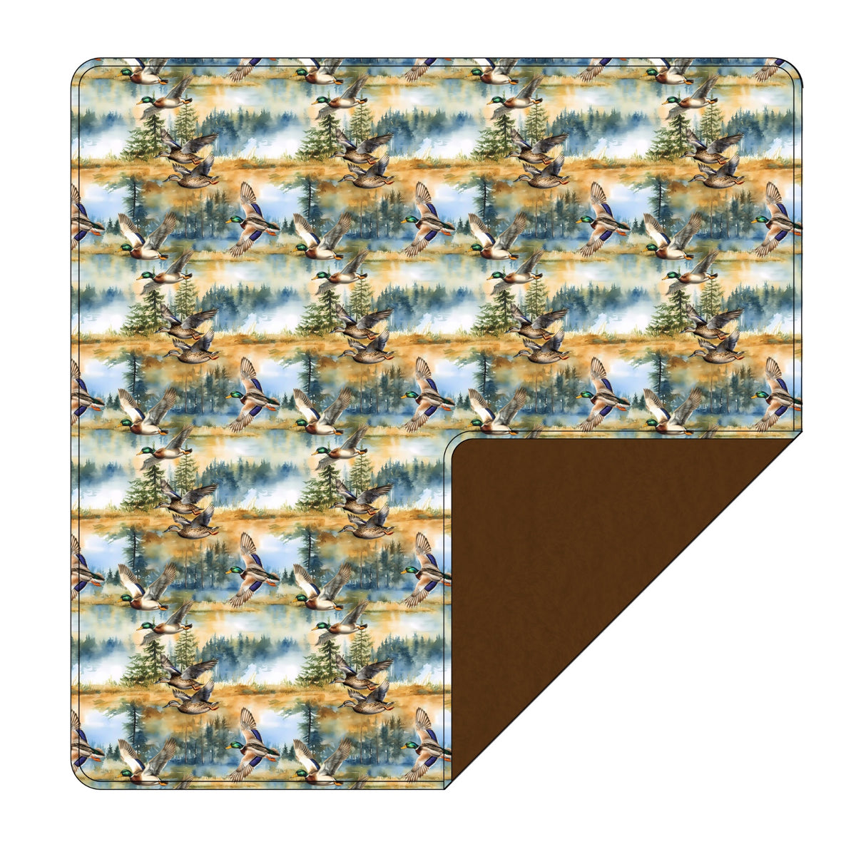 PRESALE Watercolor Mallards 60x60 Bamboo Plush Blanket
