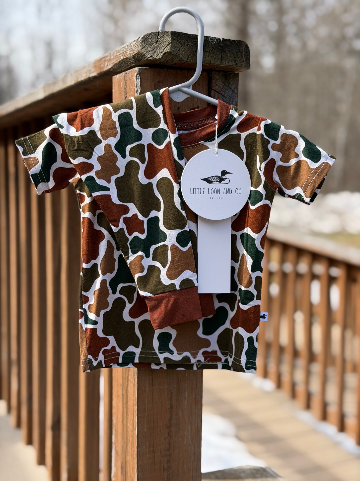 Camo Short Sleeve/Pants Set