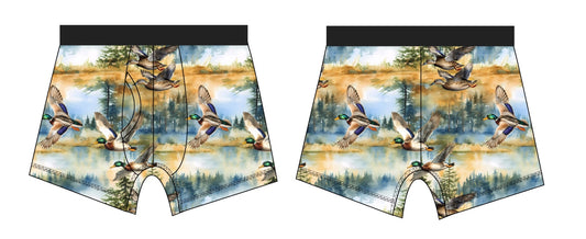 PRESALE Watercolor Mallards Kids Boxers (1 pack)