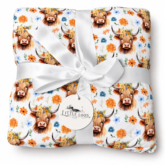 Udderly Cute Bamboo Plush Blanket