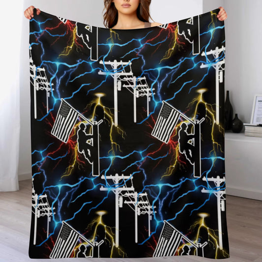 Lineman Plush Blanket