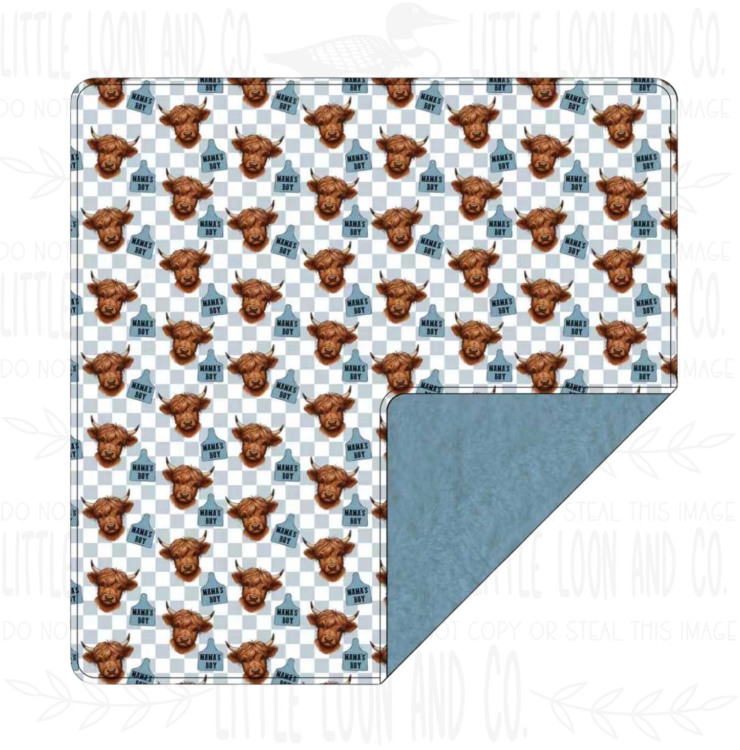 Highland Heartthrob Bamboo Plush Blanket