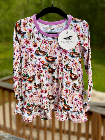Dainty Duck Peplum Set