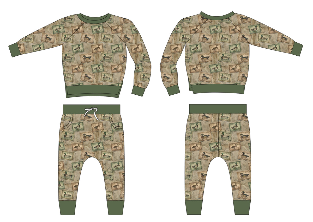 PRESALE Duck Stamp French Terry Crewneck & Jogger Set