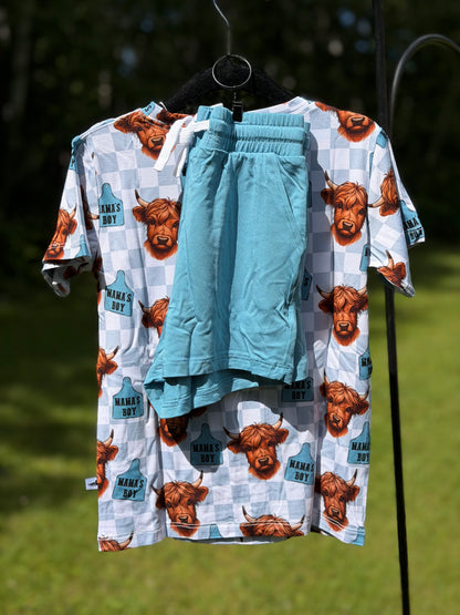 Highland Heartthrob Tee/Drawstring Shorts