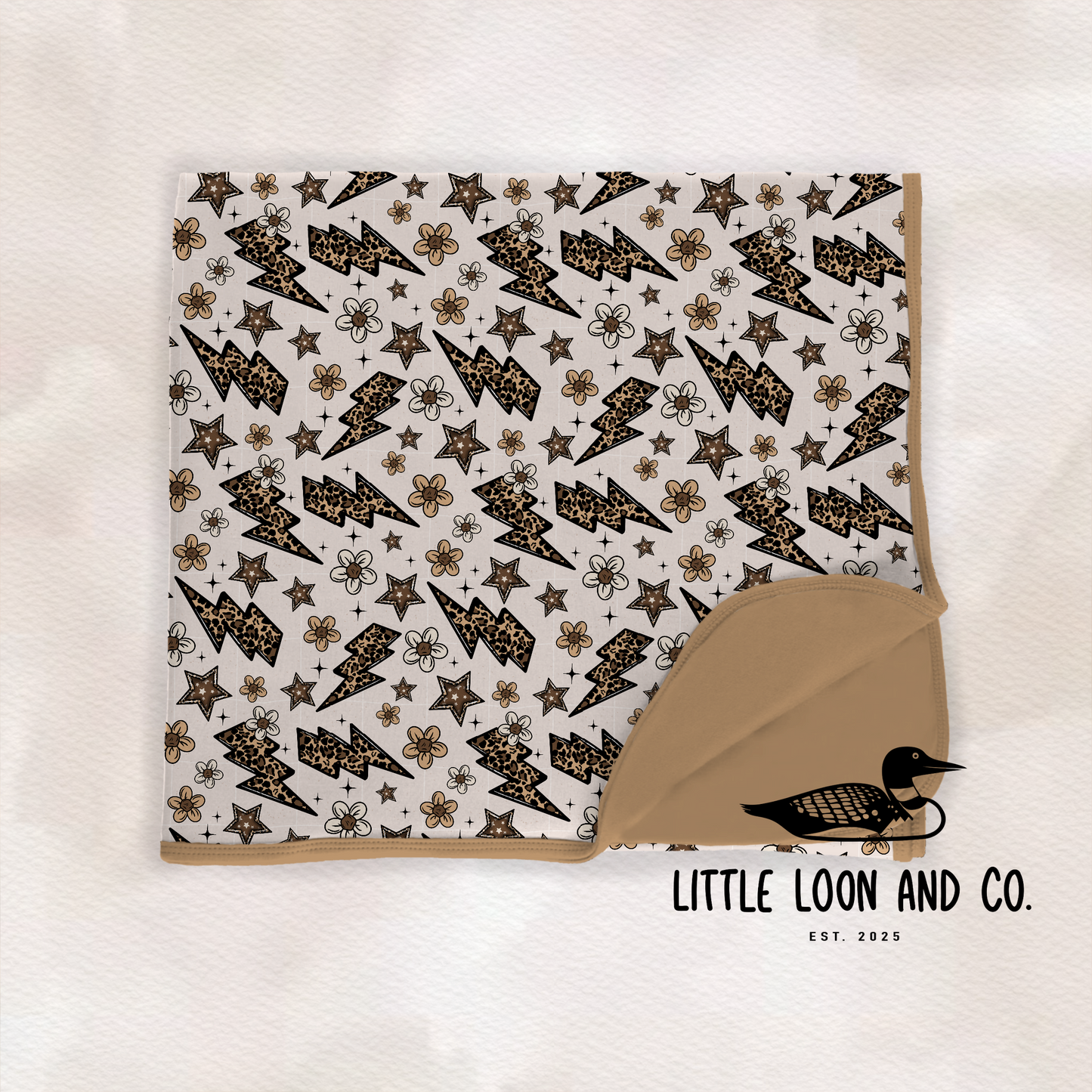 Bolts and Blooms Double Layer Blanket