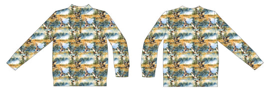 PRESALE Watercolor Mallards Adult French Terry 1/4 Zip (oversized)