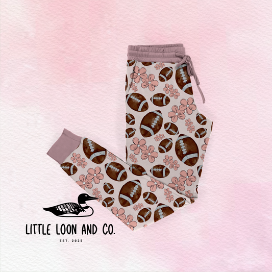Floral Football Adult Joggers