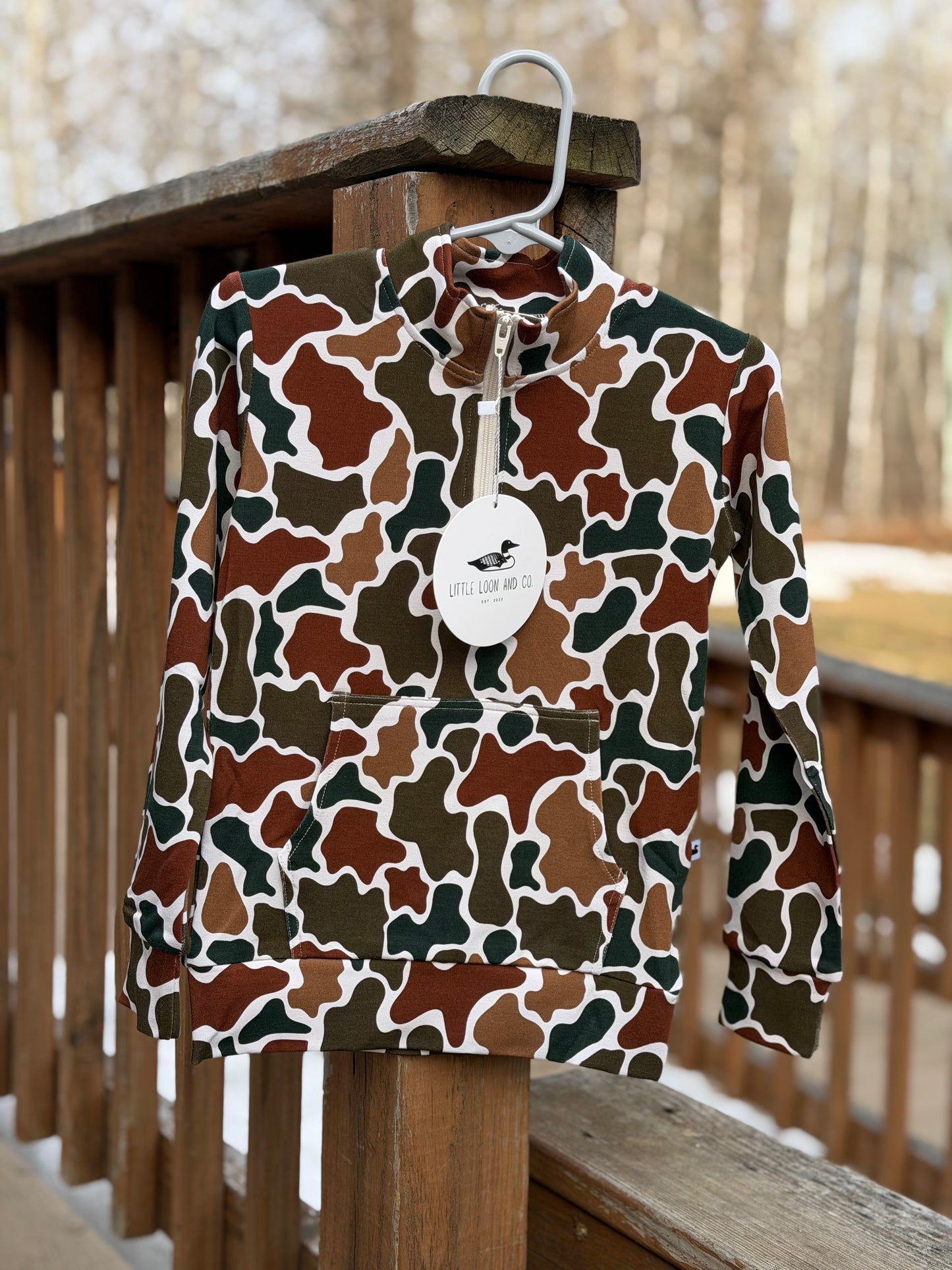 Camo Kids 1/4 Zip