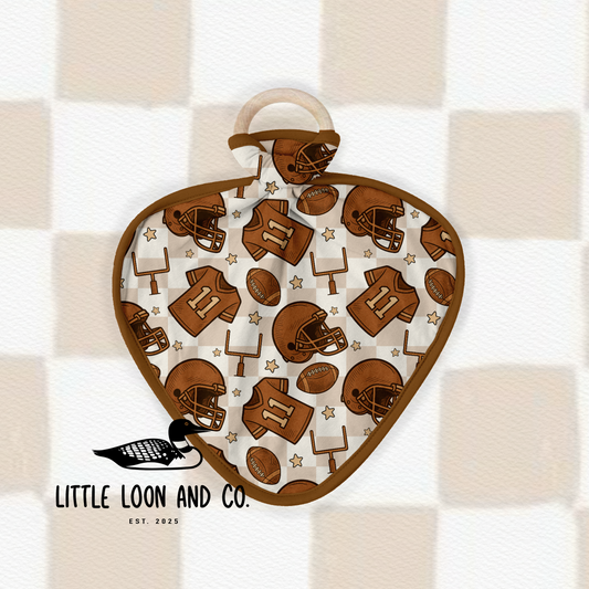 Checkered Football Lovey