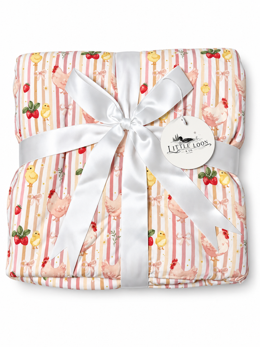 Cluckin Cuties Bamboo Plush Blanket