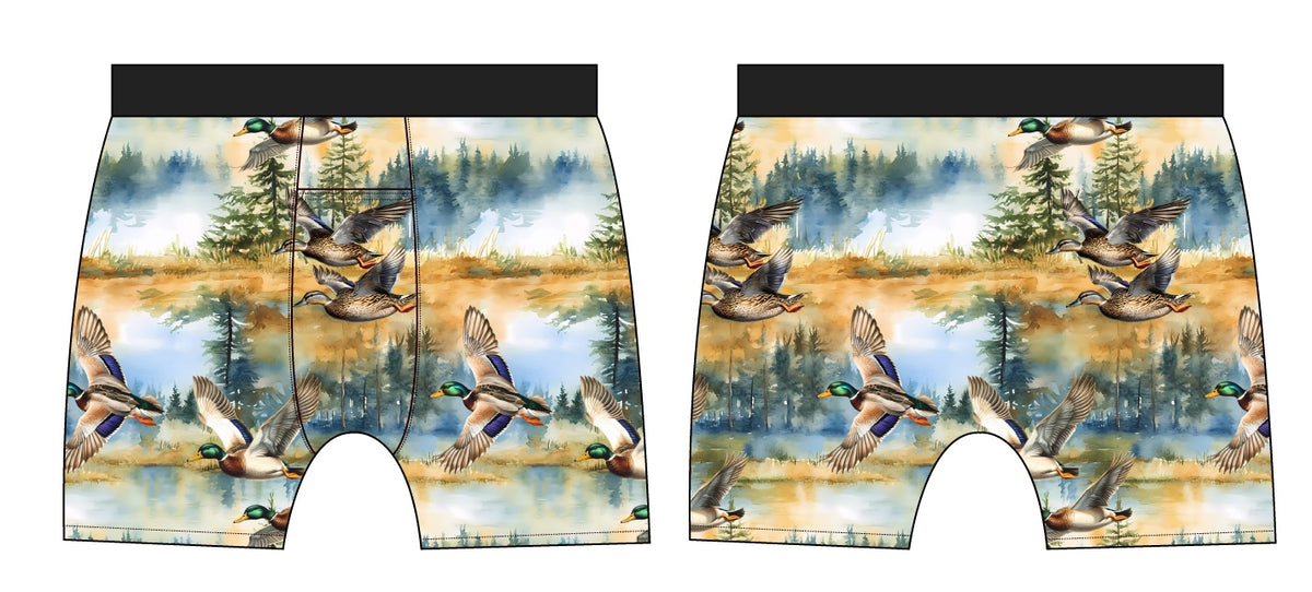 PRESALE Watercolor Mallards Adult Boxers (1 pack)