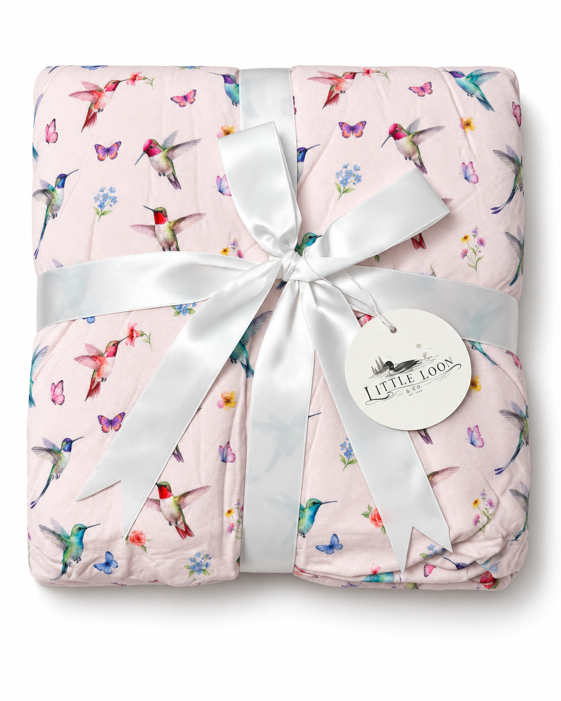 Humming Beauties Bamboo Plush Blanket